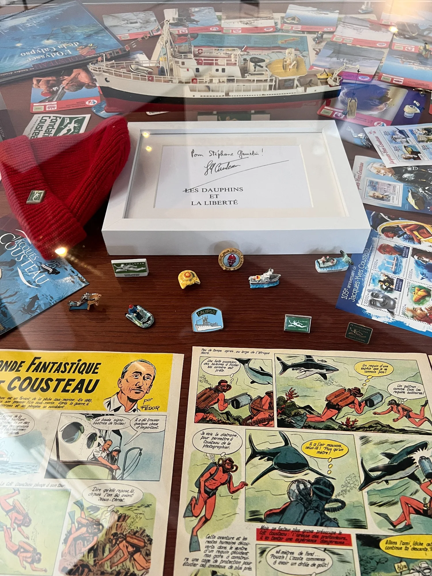 Les souvenirs et objets de collection destinés aux jeunes passionnés.