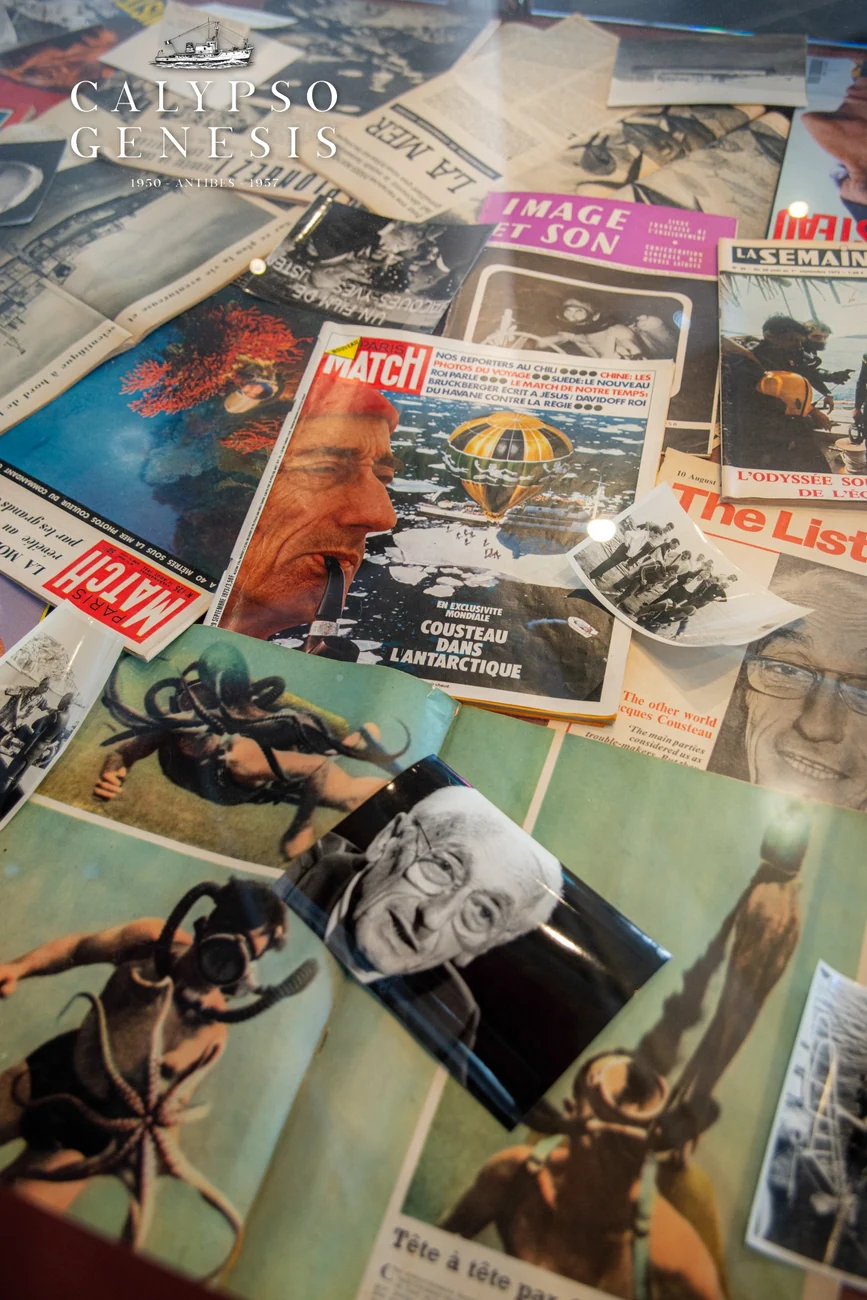 Revues, publications et objets de collection autour de l’aventure Calypso.